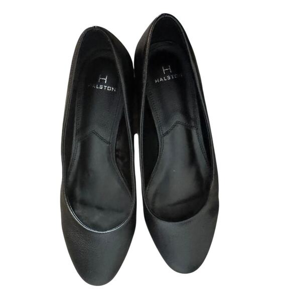 H By HALSTON DejaVu Black Dress Heeled Shoe SZ 7 - Picture 5 of 13